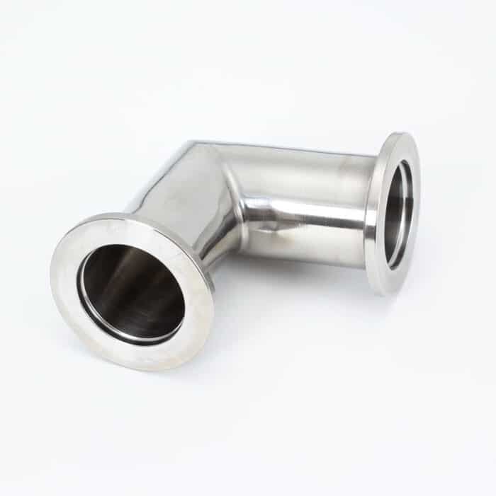 1f2e6d7a4cb2ddde54618cef4171bf4 90-Degree Mitered ISO-KF Flange Elbow Vacuum Fittings in Stainless Steel 304