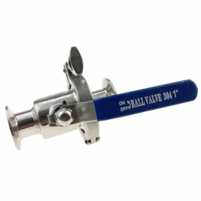 20240304100610 Katup Bola yang Dapat Dibongkar Pasang Cepat Bersih yang Kompatibel dengan Tri Clover dengan Desain Tri Clamp