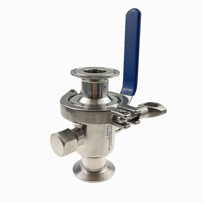20240304100613 Katup Bola yang Dapat Dibongkar Pasang Cepat Bersih yang Kompatibel dengan Tri Clover dengan Desain Tri Clamp