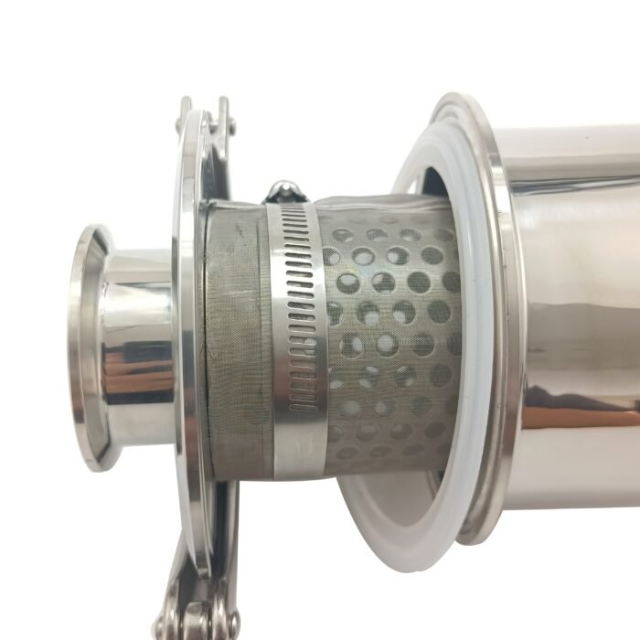 20240724121129 Stainless Steel Inline Straight Strainer with 100 Mesh Screen - SS304 Tri-Clamp Sanitary Fittings