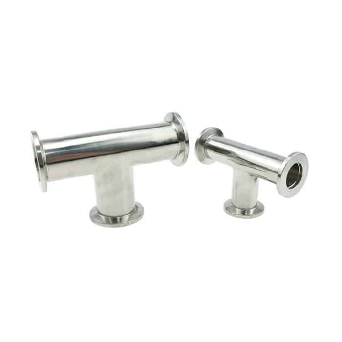 20241109112304 SS304 Stainless Steel ISO-KF Flange Tee Vacuum Pipe Fitting - T-Piece for KF25, KF16, KF40, and KF50