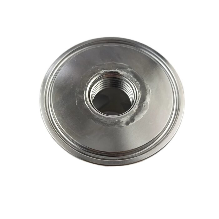 2 inchcross_1 2 "Tri Clamp ke 1/2" Adaptor Silang Baja Tahan Karat 304 Berulir Perempuan