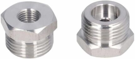 2-Pack Female Flare to G5/8 Male Beer Thread Adapter for Commercial Sanke Keg Taps and Homebrew Ball Lock Kegs