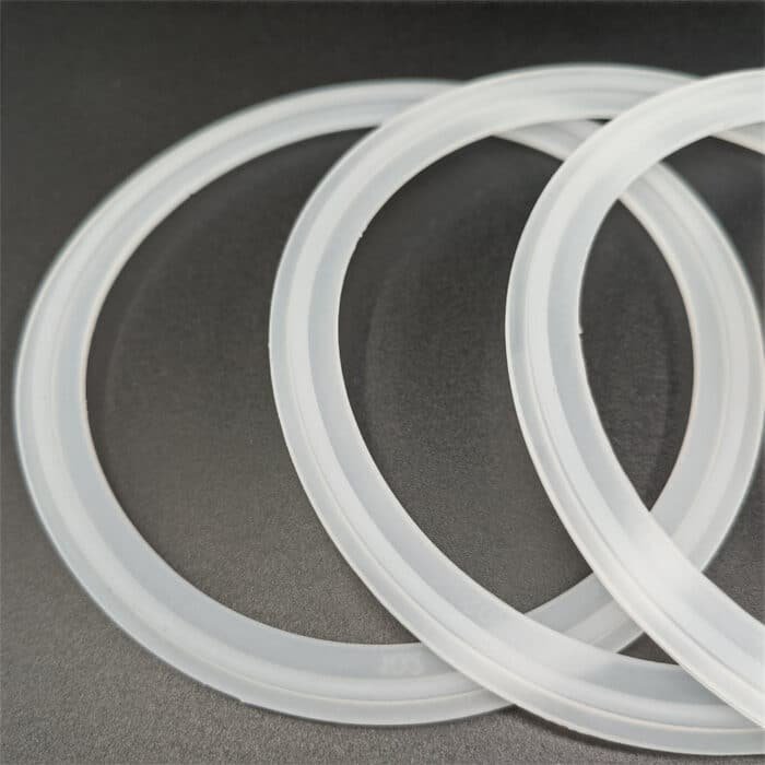 4inch_TC_silicone_gasket_1 食品級 Tri Clamp 矽膠衛生墊片 - 備有 4"/6"/8"/10"/12" 供 Tri-Clover 型卡套使用