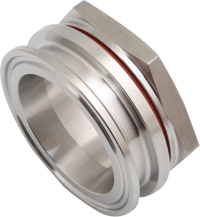 71LrhAGFtaL._AC_SL1500 304SS 不鏽鋼無焊口穿板式壓縮接頭,附三夾具,適用於自釀啤酒壺