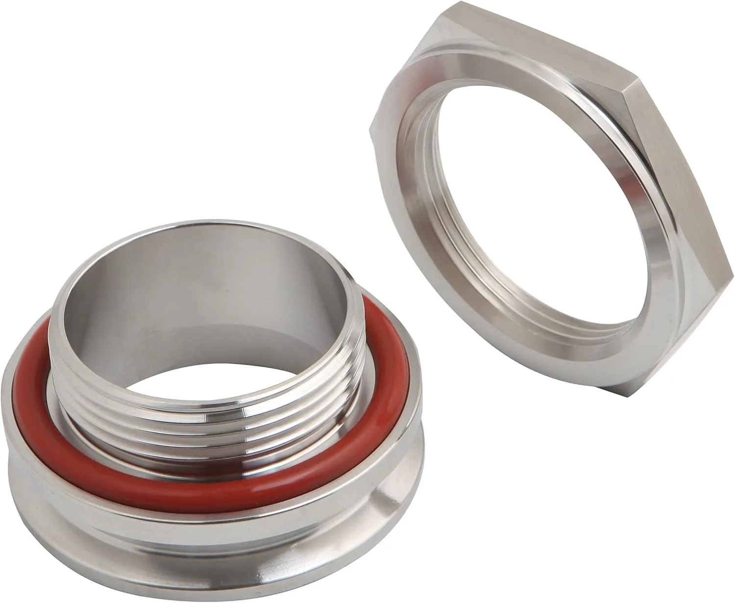 304SS Stainless Steel Weldless Bulkhead Compression Fitting with Tri Clamp for Homebrew Kettles