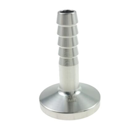 Premium High-Polish SS316L 1/2" Tri-Clamp Straight Hose Barb Quick-Clamp Sanitary Tube Fitting