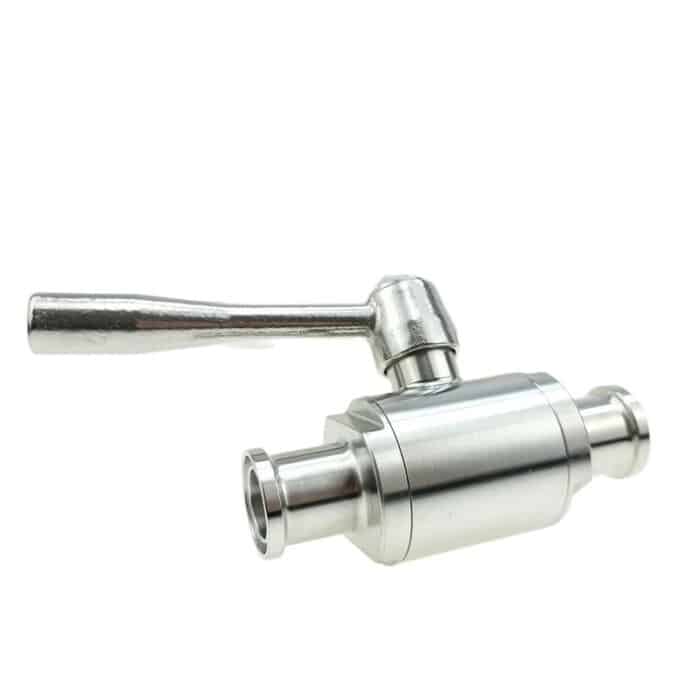 Fogred Design Tri Clover-Compatible Ball Valve with 304 Stainless Steel PTFE Seat