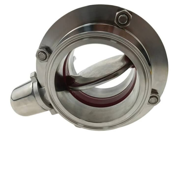 BUV_8 Stainless Steel Sanitary Tri-Clamp Butterfly Valve with Squeeze Trigger Handle