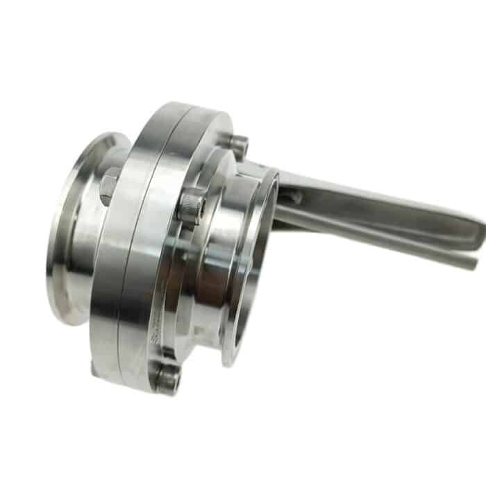 BUV_9 Stainless Steel Sanitary Tri-Clamp Butterfly Valve with Squeeze Trigger Handle