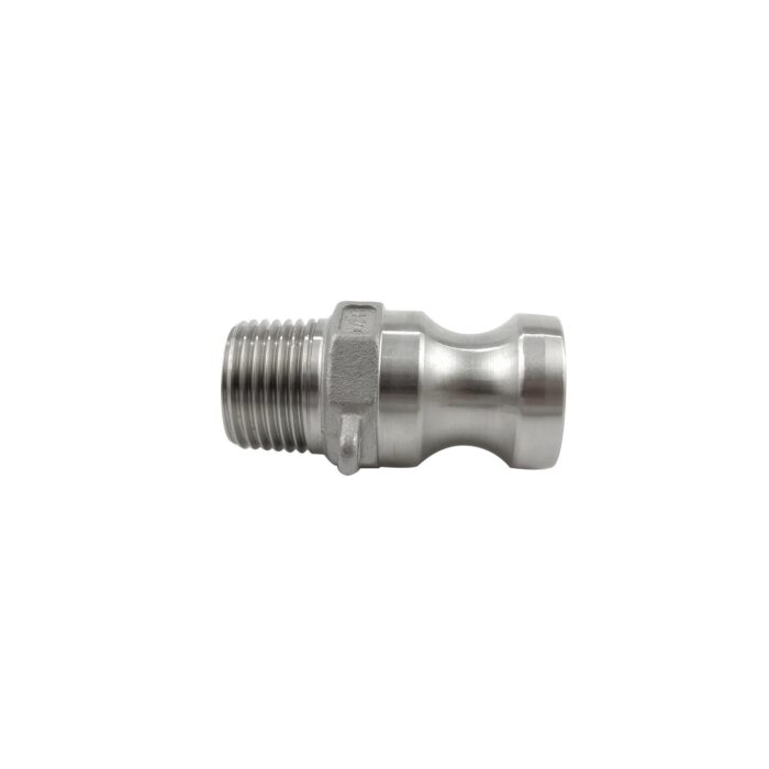 Universal Type F Cam and Groove Adapter to Male NPT in SS304 Stainless Steel