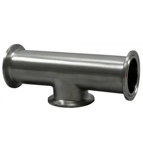 GF928A-1 Sanitary Tri-Clamp Short Instrument Tee Piece in 304/316L Stainless Steel