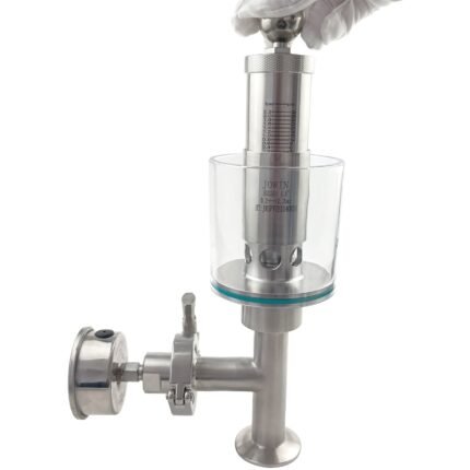 "Stainless Steel 304 Spunding Valve Compatible with 1” Tri Clover - Adjustable Pressure 3-33 PSI"