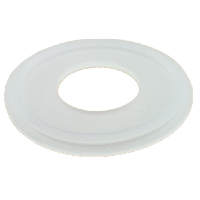 SILICONECLEARGASKET_4 Food Grade Tri Clamp Silicone Sanitary Gasket - Fits 1", 1.5", 2", and 3" Tri-Clover Type Ferrules