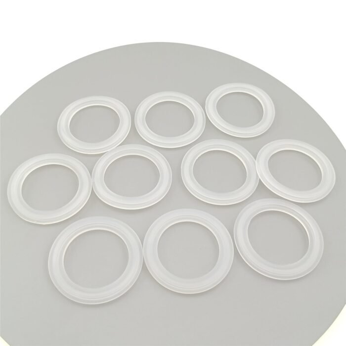 矽晶片 食品級 Tri Clamp 矽膠衛生墊片 - 適用於 1"、1.5"、2「 和 3」 Tri-Clover 型卡套