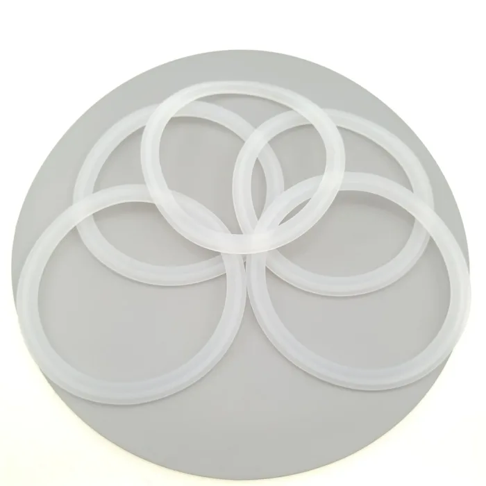 矽晶片 食品級 Tri Clamp 矽膠衛生墊片 - 備有 4"/6"/8"/10"/12" 供 Tri-Clover 型卡套使用