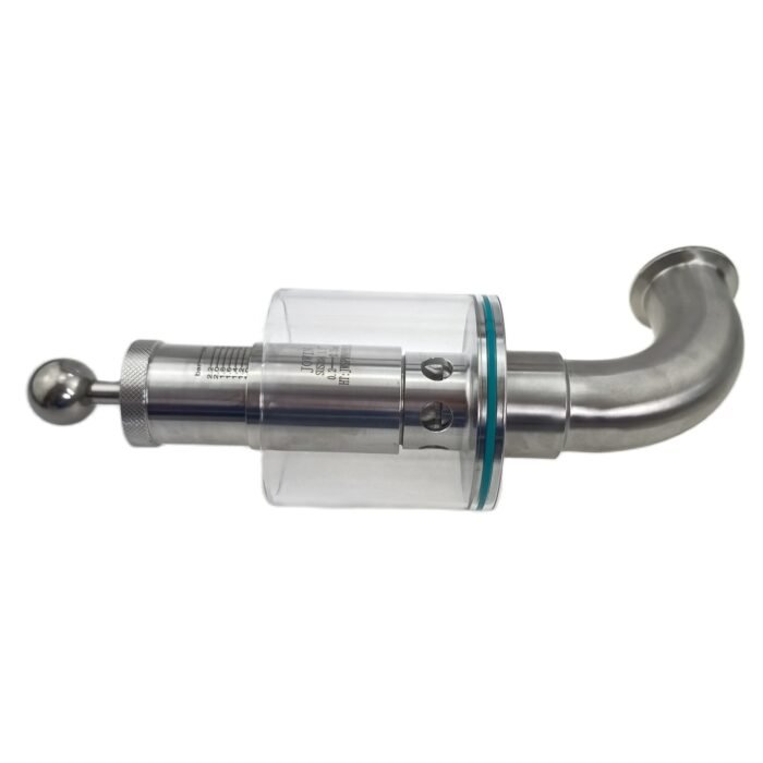 SPVJOWIN_4 1.5" Tri Clover Compatible Adjustable 90-Degree Elbow Pro Spunding Valve - SS304 Stainless Steel, 0.2-2.2 Bar/psi Pressure Scale