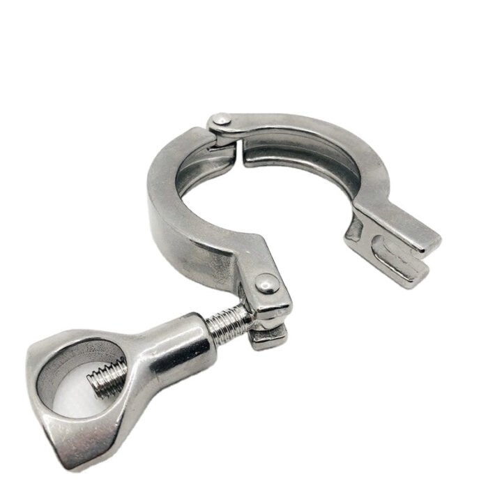 SS-CLAMPS_3 Heavy-Duty SS304 Stainless Steel Sanitary Single Hinge Clamp for Tri-Clamp Fittings