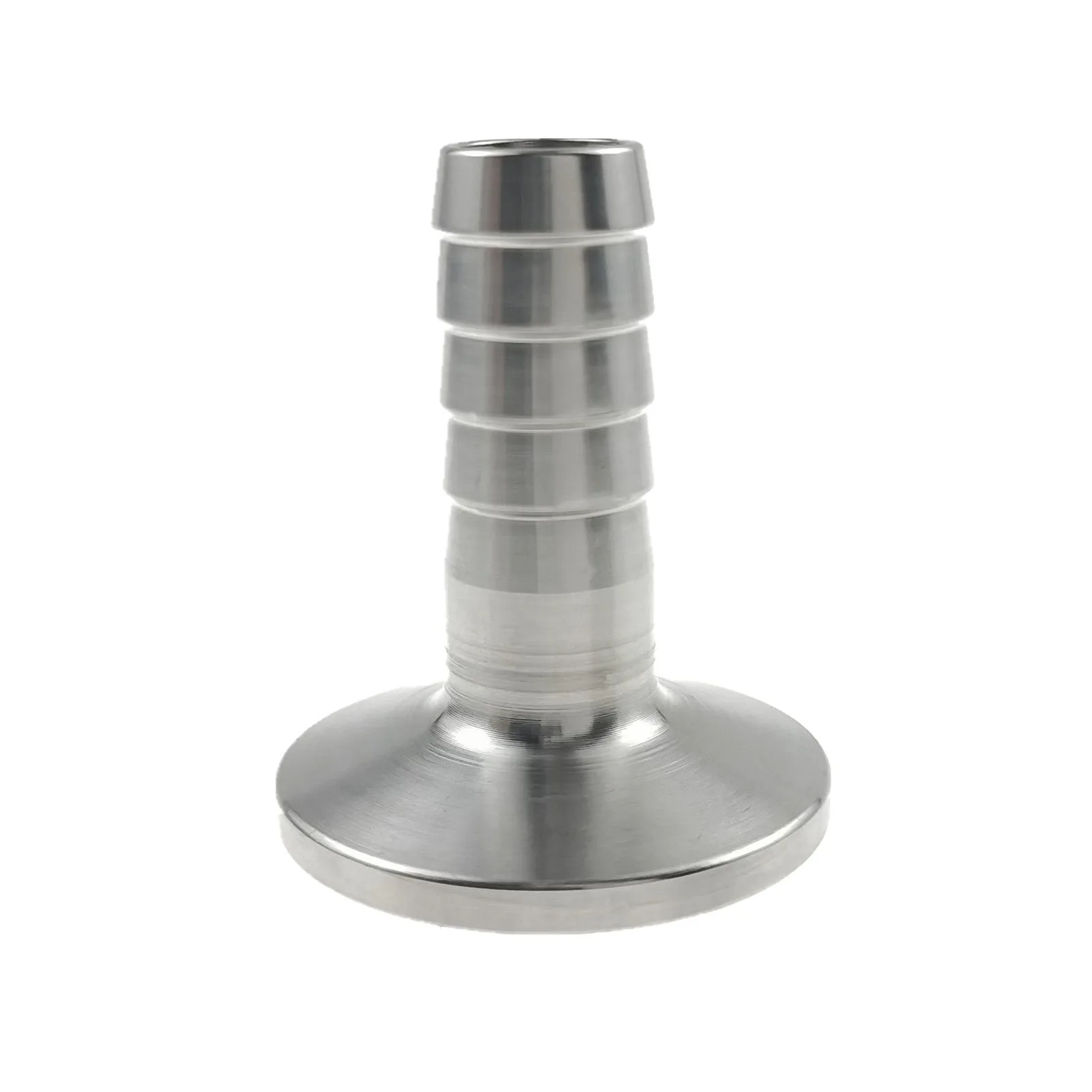 304 SS Stainless Steel Sanitary TC TC 34mm hingga 1/2 "OD Adaptor Barb Selang Karet