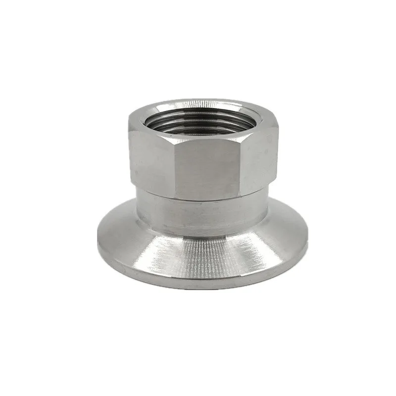 1.5" Tri Clamp to BSP Female Threaded Adapter - Stainless Steel Hexagon Design