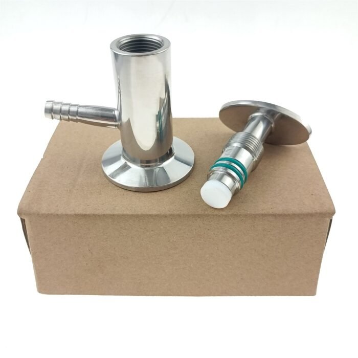 TC_PTFE_sampling_valve_4 Katup Sampel Tri-Clamp 1,5 "dengan Batang Selang Karet 3/8", Penyegelan PTFE, Terbuat dari Baja Tahan Karat SS304