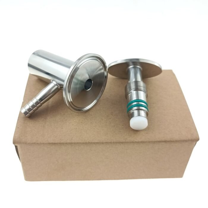 TC_PTFE_sampling_valve_7 Katup Sampel Tri-Clamp 1,5 "dengan Batang Selang Karet 3/8", Penyegelan PTFE, Terbuat dari Baja Tahan Karat SS304
