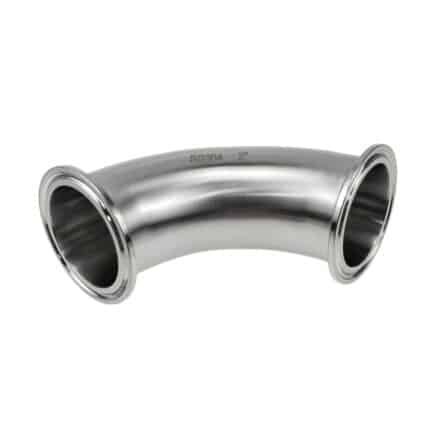 Stainless Steel 90° Tri-Clamp Ferrule Elbow - Compatible with Tri Clover Bends