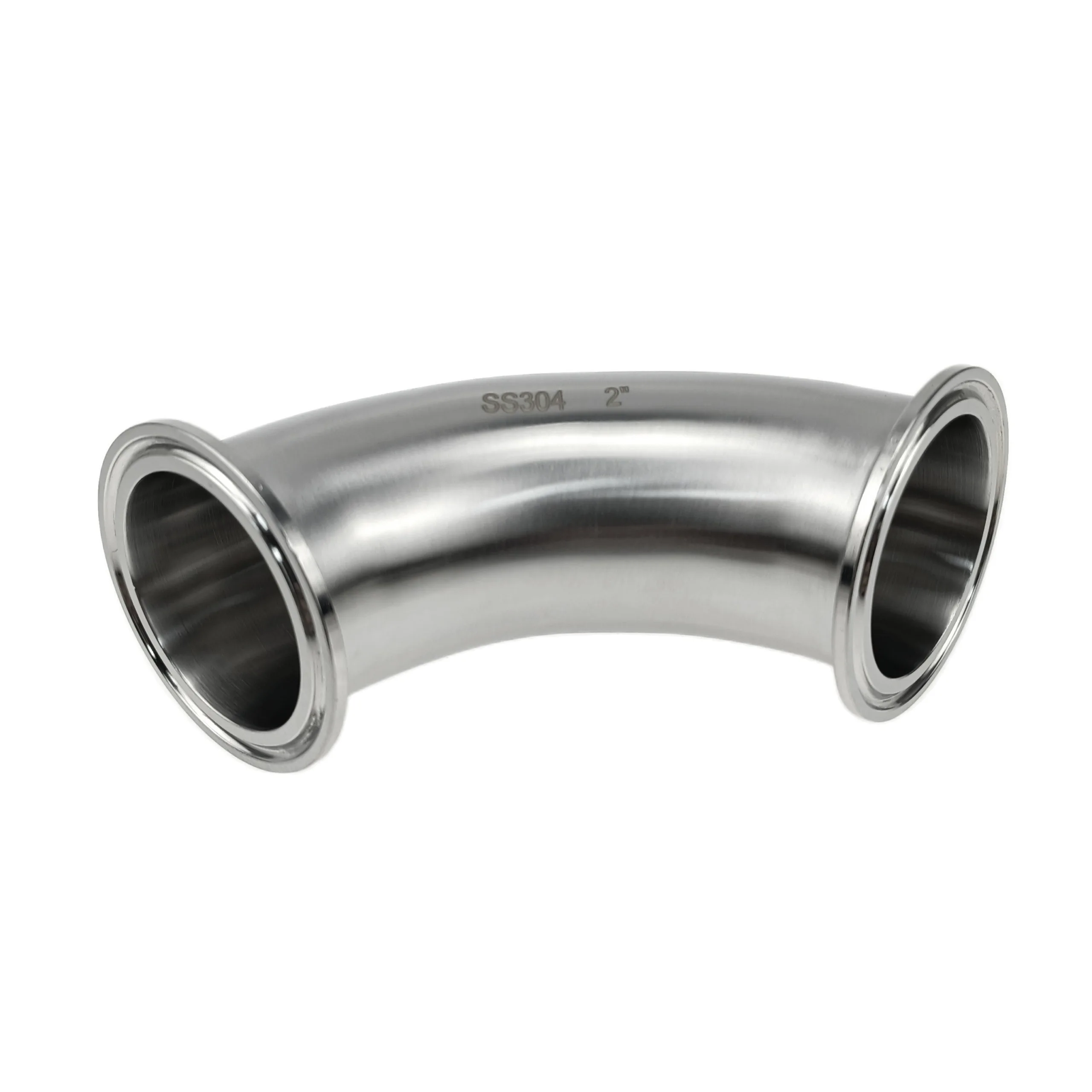 Stainless Steel 90° Tri-Clamp Ferrule Elbow - Compatible with Tri Clover Bends