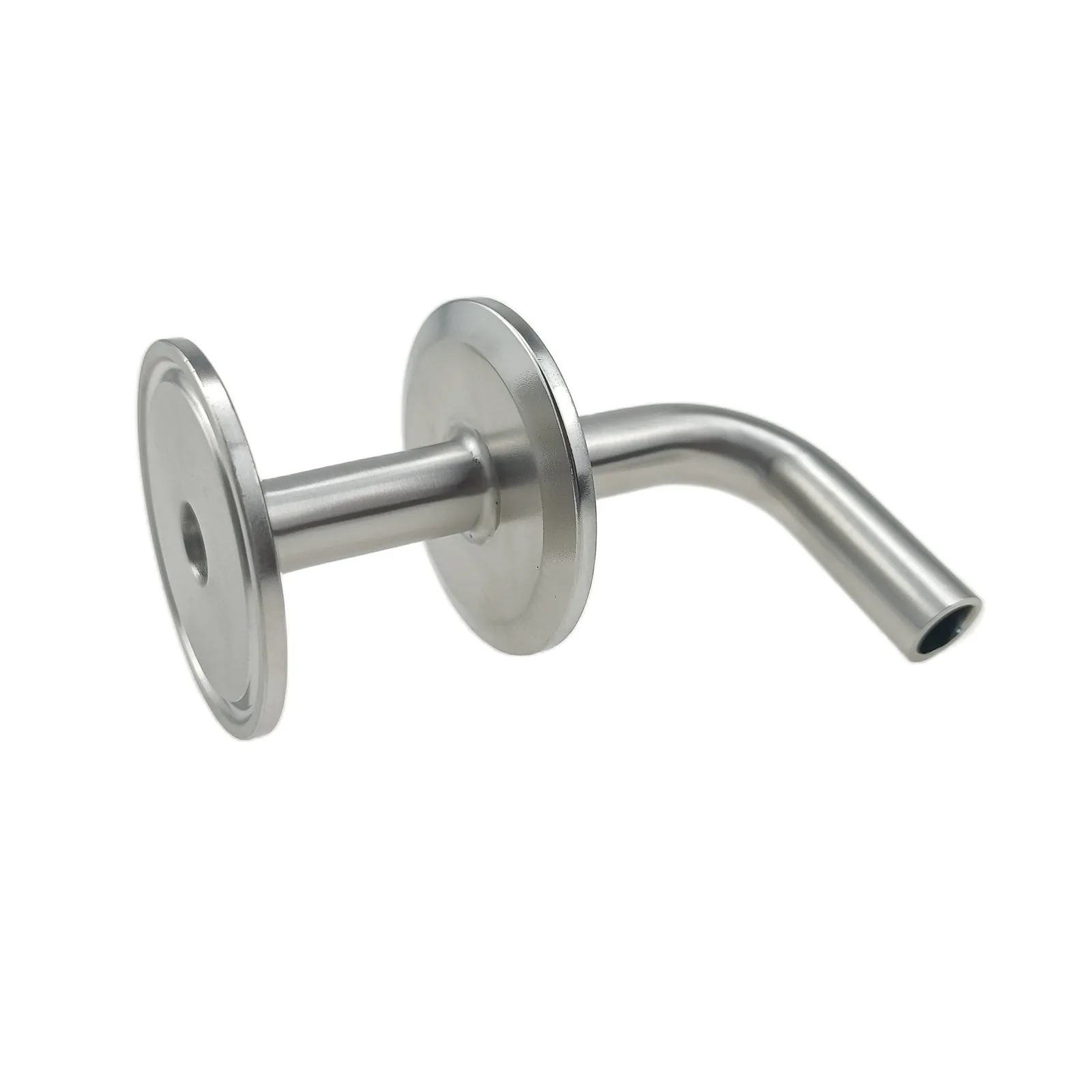 1.5" TC x 1.5" TC x 1/2" Tube Tri Clover-Compatible Whirlpool Pickup Tube with Tri Clamp Racking Arm – 304 Stainless Steel