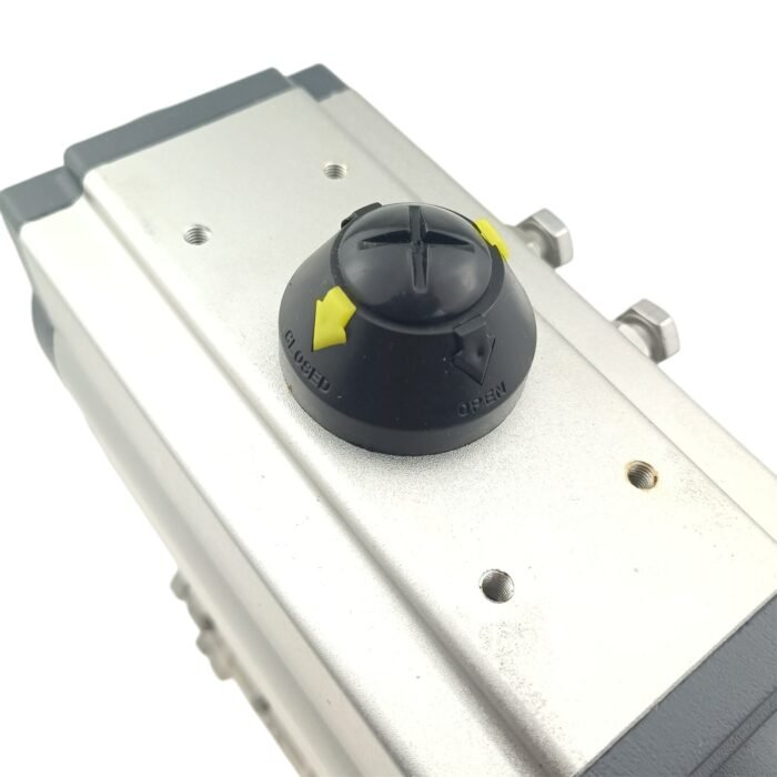 actuatedballvalve_34 Válvula de bola roscada FNPT de 3 piezas de acero inoxidable atornillada y doble efecto NC accionada neumáticamente con kit de reparación