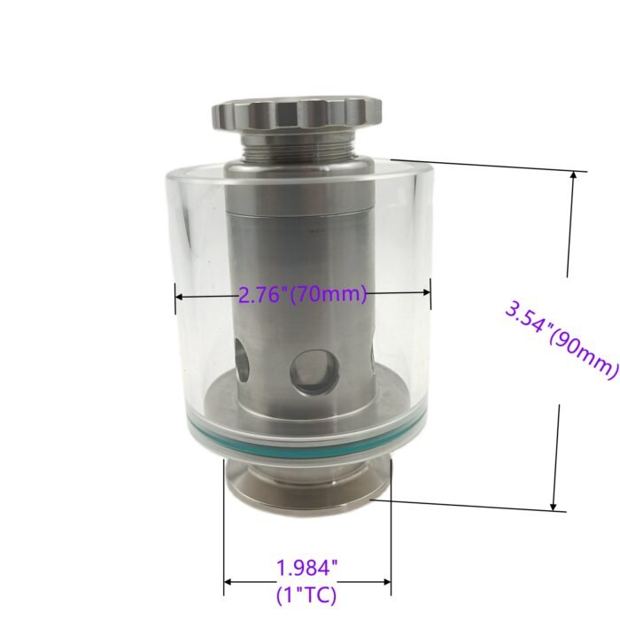 prvdimensiones ajustables 1"/1.5" Tri Clamp Válvula de alivio de presión (PRV) ajustable, compacta y sin escala 0,2-2,2 Bar/Psi