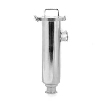 SS304 1.5" Tri-Clamp Side Entry Hop Strainer with 150 Mesh Wedged Wire and 3" Body