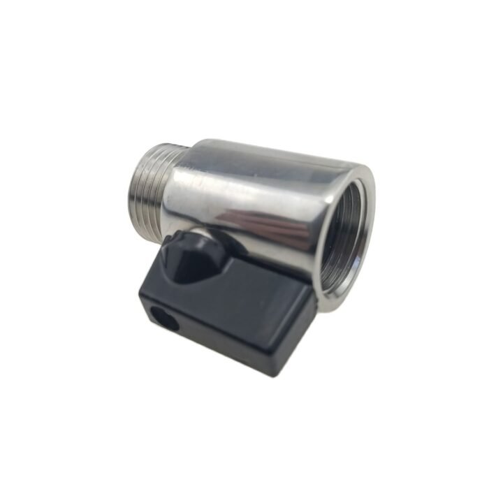 ballvalveG_5 304 Stainless Steel G5/8 Inch Male to Female Threaded Shut-Off Ball Valve for Beer Lines