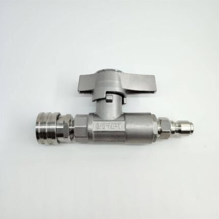 5000 PSI Stainless Steel DN10 Ball Valve for Pressure Washing, Soft Washing, and Industrial Use