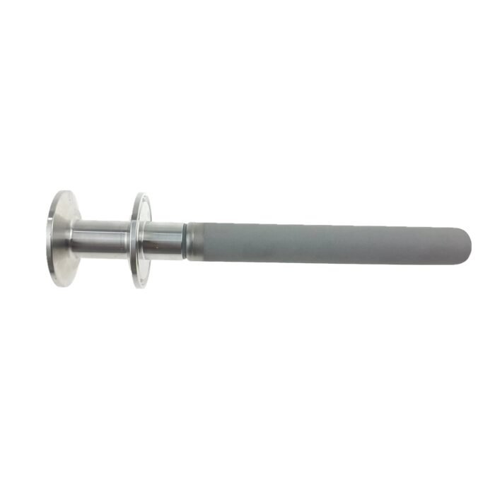 carbonatedstonetc_4 1.5" Tri Clamp CO2 Inlet to 1.5" Tri Clamp 6-Inch Long 0.22 Micron Aeration Stone for Carbonation
