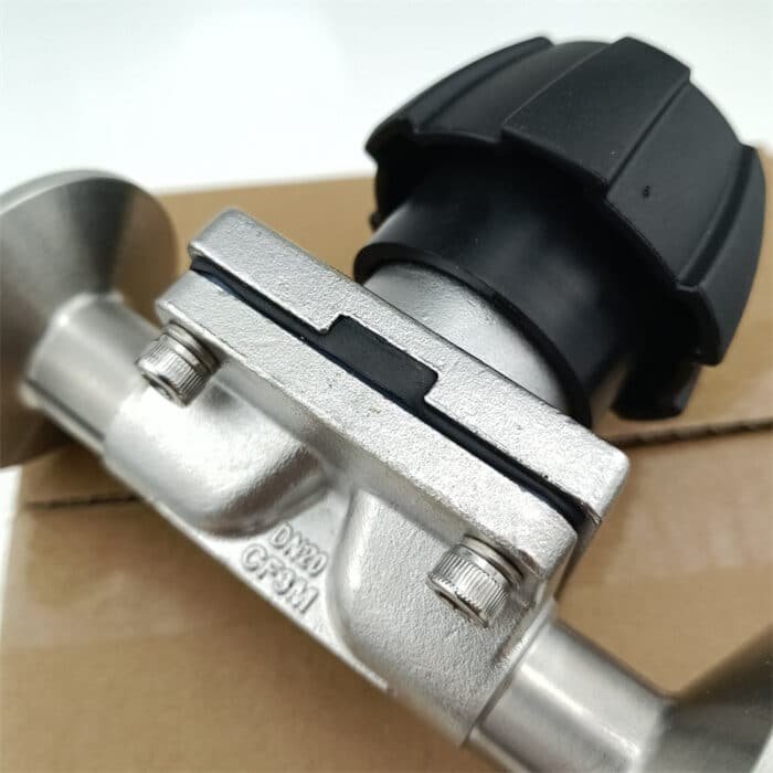 diaphragmvalve_14 Tri Clover-Compatible SS316L Diaphragm Valve with EPDM + PTFE Sealing