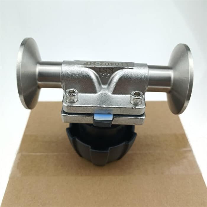 diaphragmvalve_15 Tri Clover-Compatible SS316L Diaphragm Valve with EPDM + PTFE Sealing