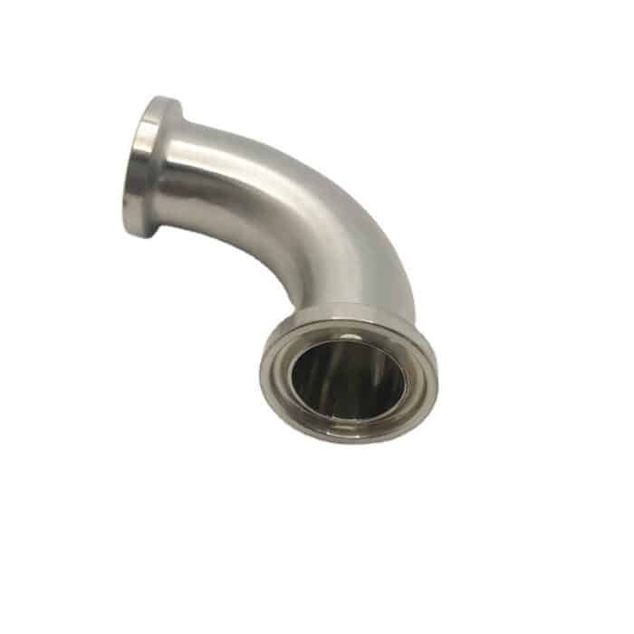 elbowtee_1 90-Degree 3/4" Tube OD Elbow with 3/4" Tri-Clamp Sanitary Pipe Fitting in SS304 or SS316