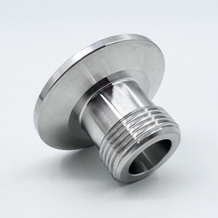 1.5" Tri Clamp to 3/4" GHT Male Garden Hose Adapter - Stainless Steel 304 Quick Connector