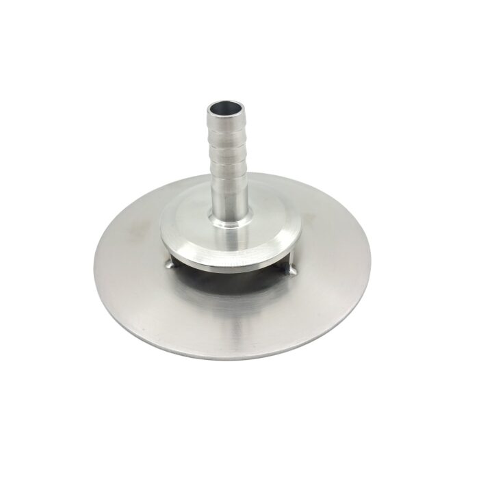 Homebrew Kettle Keg Sparge Diffusion Plate with 1/2" Hose Barb - Stainless Steel 304 Brewing Equipment for Mash Tuns