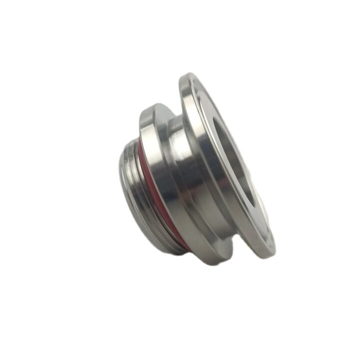 Homebrew Mini Beer Keg Adapter: 1.5-Inch Tri Clamp to 1 5/16-16UN Thread with Food-Grade Silicone O-Ring