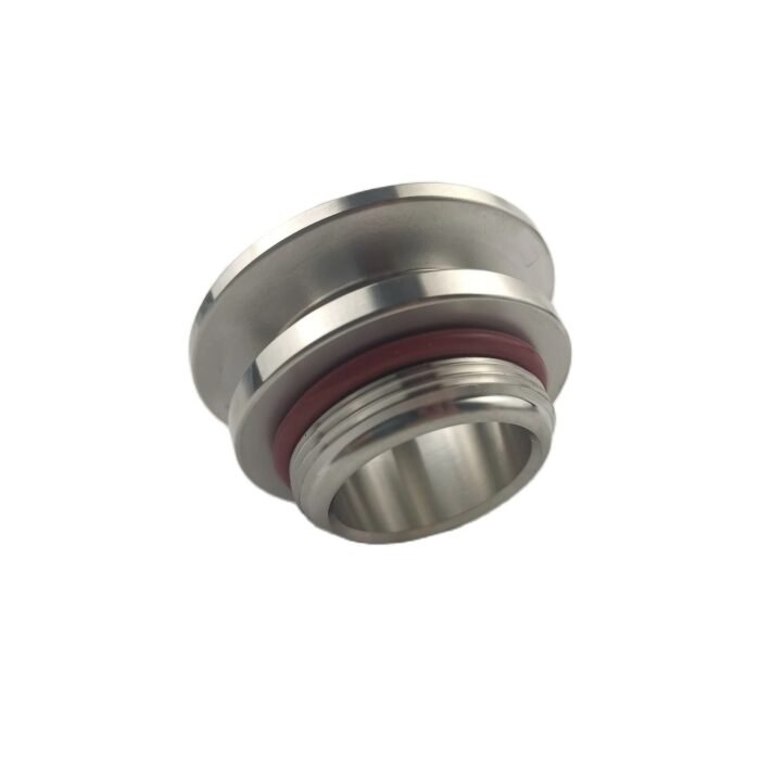 Homebrew Mini Beer Keg Adapter: 1.5-Inch Tri Clamp to 1 5/16-16UN Thread with Food-Grade Silicone O-Ring