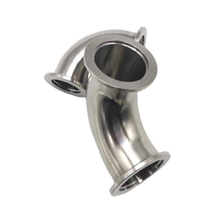 kfferruleelbow_5 90-Degree Elbow Stainless Steel ISO-KF Flange for Vacuum Piping Systems