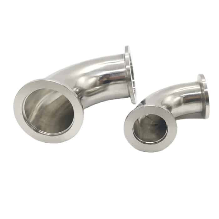 kfferruleelbow_6 90-Degree Elbow Stainless Steel ISO-KF Flange for Vacuum Piping Systems