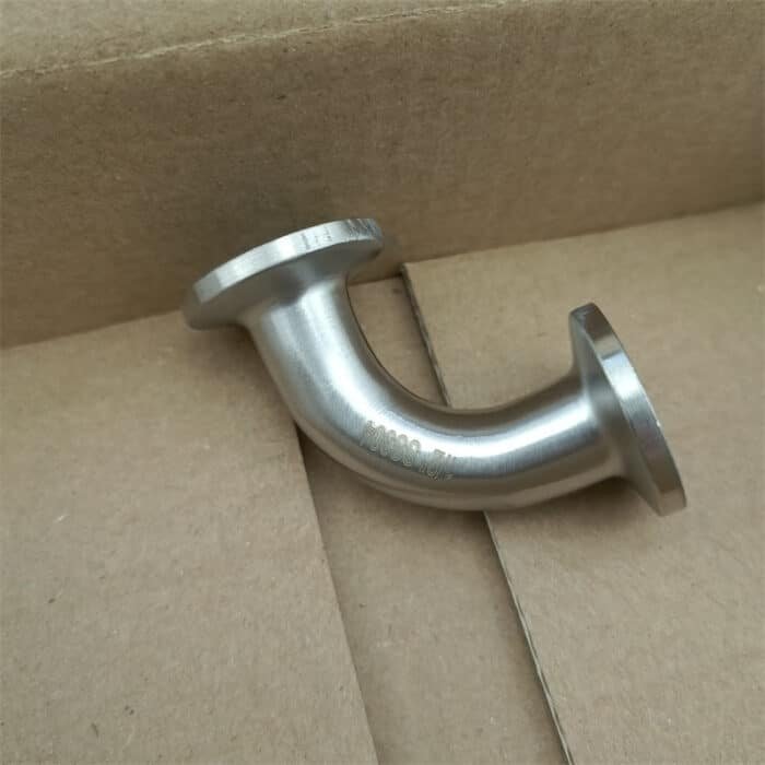 minielbow_5 90-Degree 1/2" Tube OD Elbow with 1/2" Tri-Clamp Sanitary Pipe Fitting in SS304 or SS316