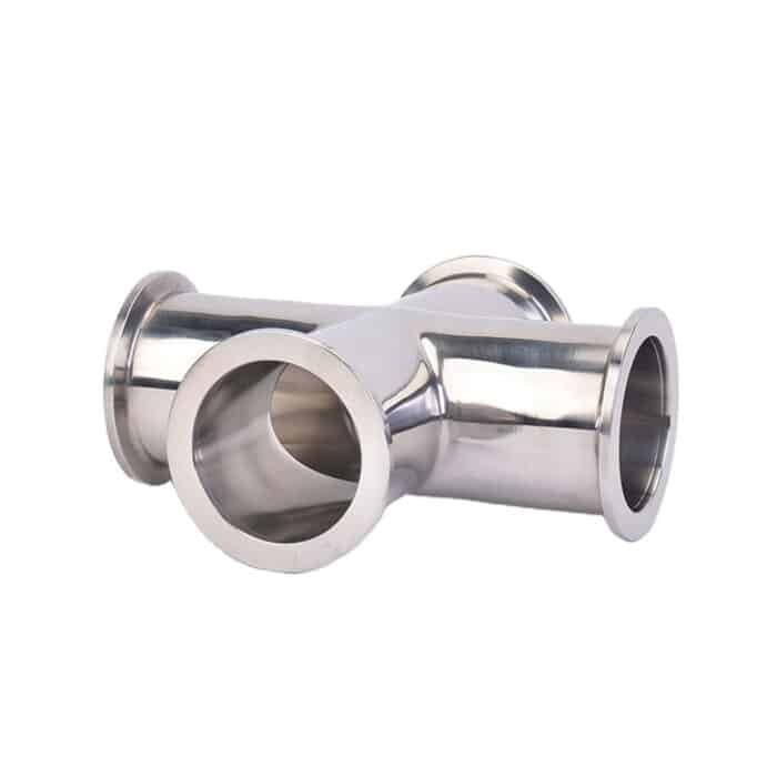 photobank_33 Stainless Steel 304 ISO-KF Flange 4-Way Cross Vacuum Connectors