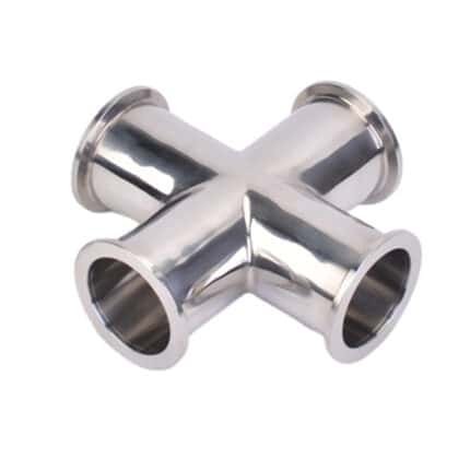 Stainless Steel 304 ISO-KF Flange 4-Way Cross Vacuum Connectors