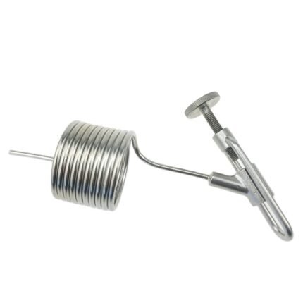 サンプルバルブ脱泡機用ピグテールコイル - 304ステンレススチール、ユニタンクおよびブライトタンク用