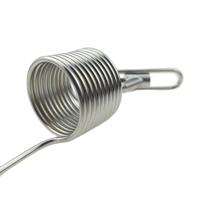 ピグテールコイル_5 サンプルバルブ脱泡機用ピグテールコイル - 304ステンレススチール、ユニタンクおよびブライトタンク用