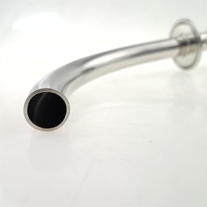 rackingarmtubeTC_4 1.5" TC x 1.5" TC x 3/4" Diameter Stainless Steel Tri Clover Pickup Dip Tube Racking Arm Homebrew Fitting